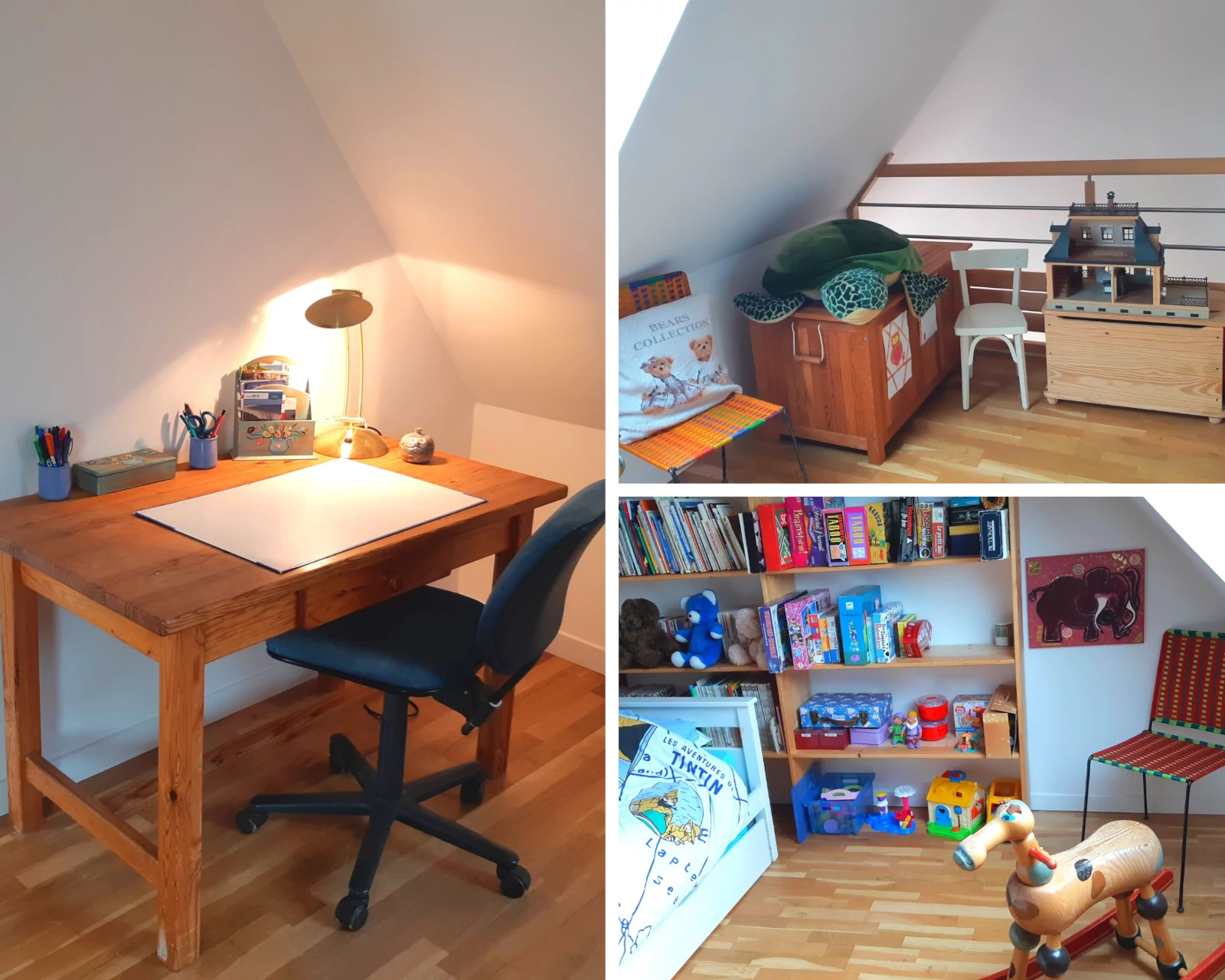 Espace bureau + jeux d'enfants - Location Maison Loctudy